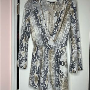 Animal print summer romper